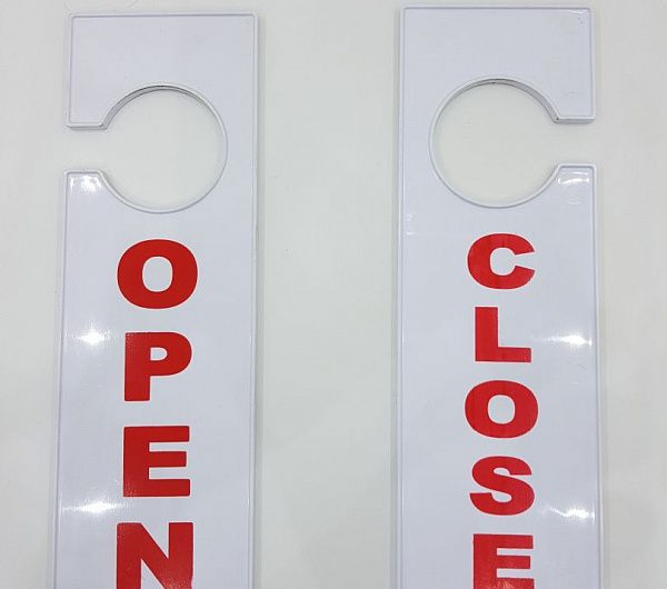 Таблички для торгового зала (open/close)