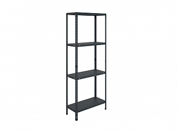 Р/ MS Standart/ Стеллаж 1850х 700х400/ 4 полки (Черный)