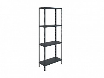 Р/ MS Standart/ Стеллаж 1850х 700х400/ 4 полки (Черный)