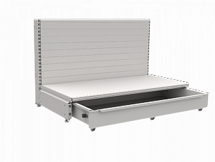 Н/ Ящик базовый выкатной с панелью 500х1000 мм (Белый)