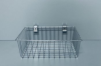 GL/ U4012/ Корзина на овальную трубу 400х300*120 мм (Хром)