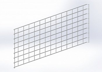 Н/ 25/ Стенка сетчатая 600х 665 мм (RAL)