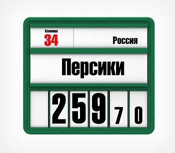 Кассета цен формата А5+ с блокнотами цифр (Красный)